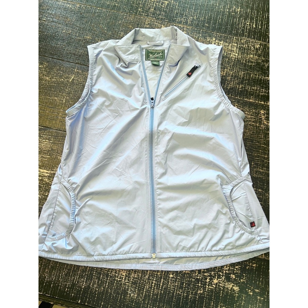 Woolrich Women's Lightweight Zip Front Vest Light Blue Size Large Outdoor Casual - Picture 3 of 7